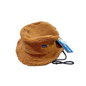 Kavu Fur Ball Boonie Hat Bucket Fuzzy Outdoors Unisex MSRP $50 Sherpa Fleece